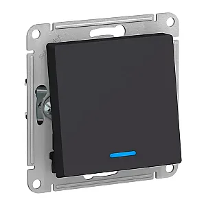 Выключатель Schneider Electric AtlasDesign ATN001063 с подсветкой карбон