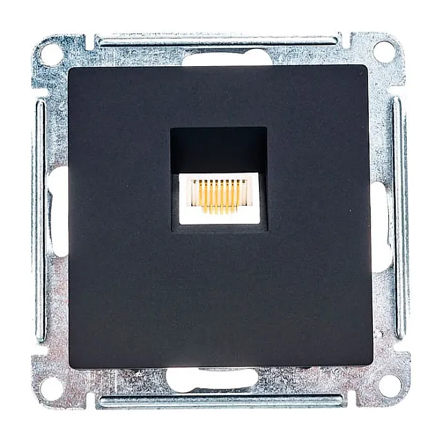 Розетка компьютерная Schneider Electric AtlasDesign ATN001083 RJ45 кат. 5Е карбон