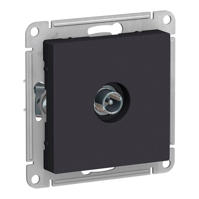 Розетка TV Schneider Electric AtlasDesign ATN001091 карбон Розетка TV Schneider Electric AtlasDesign ATN001091 карбон
