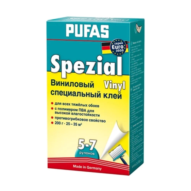 Клей для виниловых обоев Pufas Special Vinyl 3000 200 г Клей для виниловых обоев Pufas Special Vinyl 3000 200 г