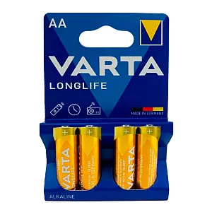 Батарейка Varta Longlife AA LR6 Alkaline BL 4 4/80/400 К