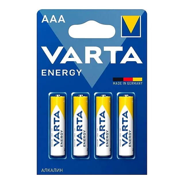 Батарейка Varta Energy LR03 AAA Alkaline BL4 4/40/200 К