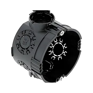 Подрозетник OBO-Bettermann UG 46-GS одиночный для сплошных стен с винтами черный