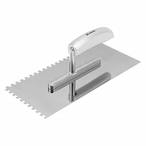 Гладилка нержавеющая Matrix 86737 280*130 мм зуб 6*6 с деревянной ручкой