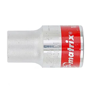 Головка торцевая Matrix 13111 11 мм 6-гранная CrV под квадрат 1/2