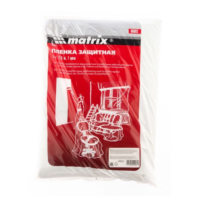 Пленка защитная Matrix 88803 полиэтиленовая 7 мкм 4*12.5 м Пленка защитная Matrix 88803 полиэтиленовая 7 мкм 4*12.5 м
