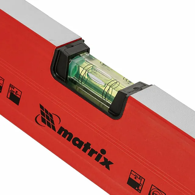 Уровень Matrix 34718 3 глазка алюминиевый фрезерованный магнитный усиленный 1800 мм