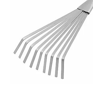 Грабли веерные Palisad 63007 9-зубые 130*420 мм стальные пластиковая рукоятка