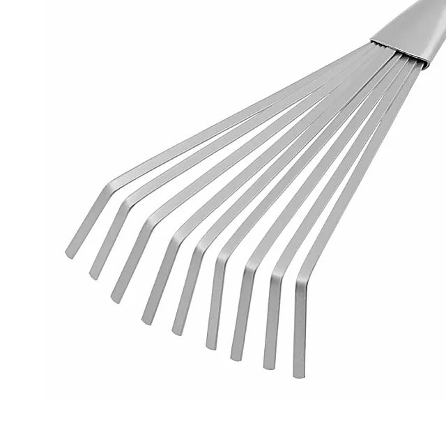 Грабли веерные Palisad 63007 9-зубые 130*420 мм стальные пластиковая рукоятка