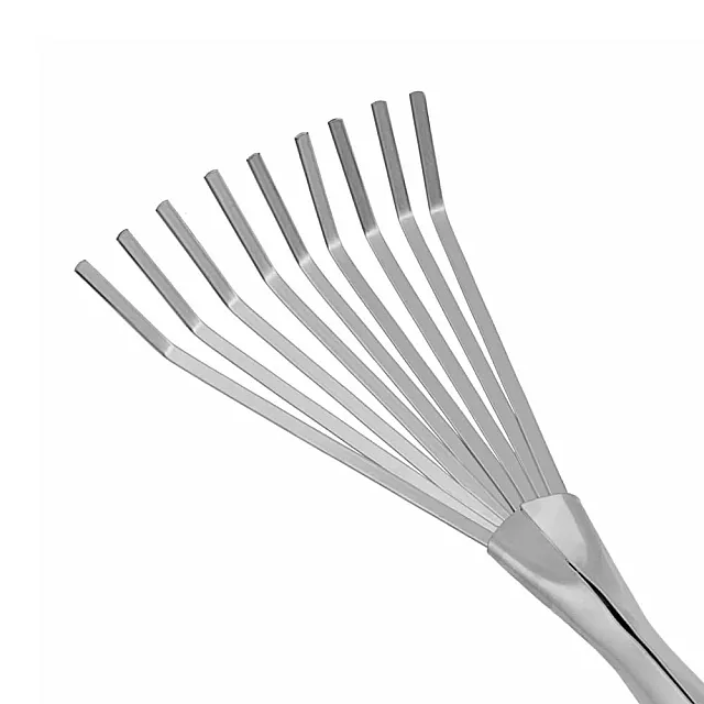 Грабли веерные Palisad 63007 9-зубые 130*420 мм стальные пластиковая рукоятка