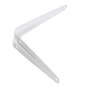 Кронштейн Сибртех 94016 угловой с ребром белый 175*225 мм