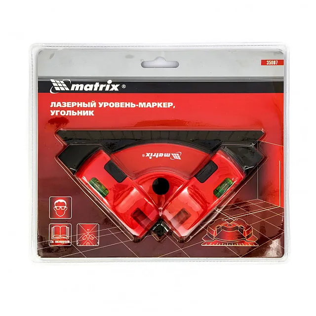 Уровень лазерный Matrix 35007 маркер угольник