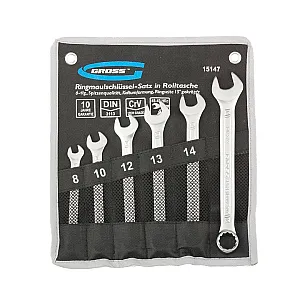 Набор ключей комбинированных Gross 15147 8-17 мм  6 шт