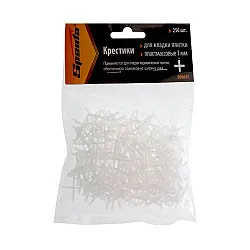 Крестики для укладки плитки Sparta 880645 1 мм 250 шт