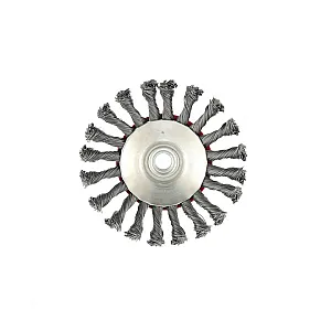 Щетка для УШМ Matrix 74611 125 мм М14 тарелка крученая проволока 0.5 мм