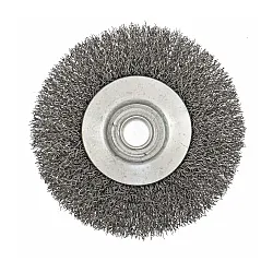 Щетка тарелка Сибртех 746087 М14 100 мм витая проволока