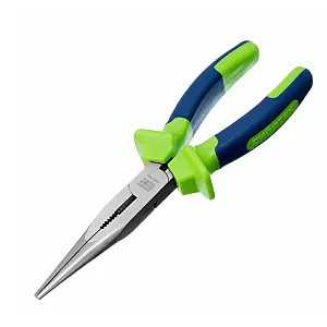 Длинногубцы прямые Сибртех 17106 двухкомпонентные рукоятки 200 мм