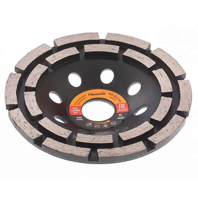 Чашка алмазная Sparta 729905 зачистная 125 мм двухрядная