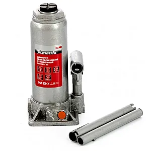 Домкрат гидравлический Matrix 50766 бутылочный 8 т высота подъема 230-457 мм
