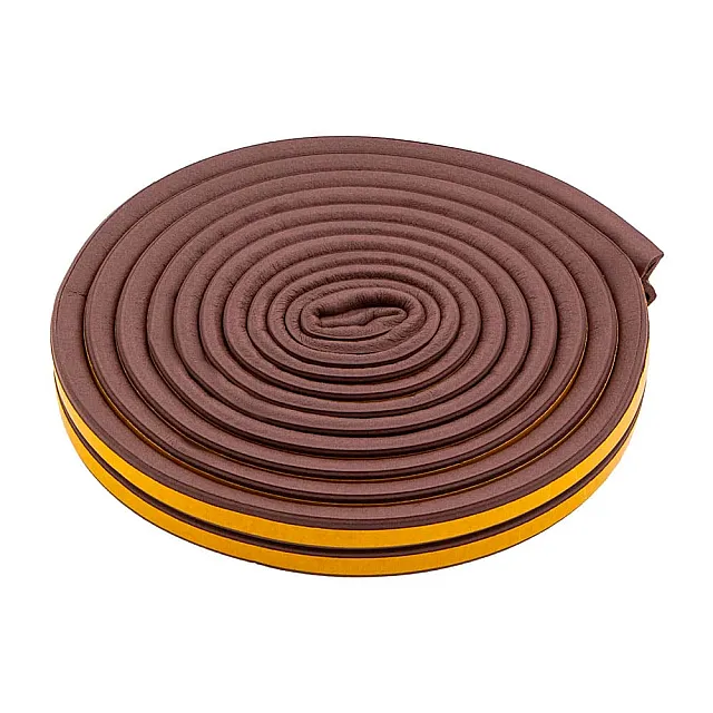 Уплотнитель Сибртех 88916 резиновый профиль D 6 м коричневый