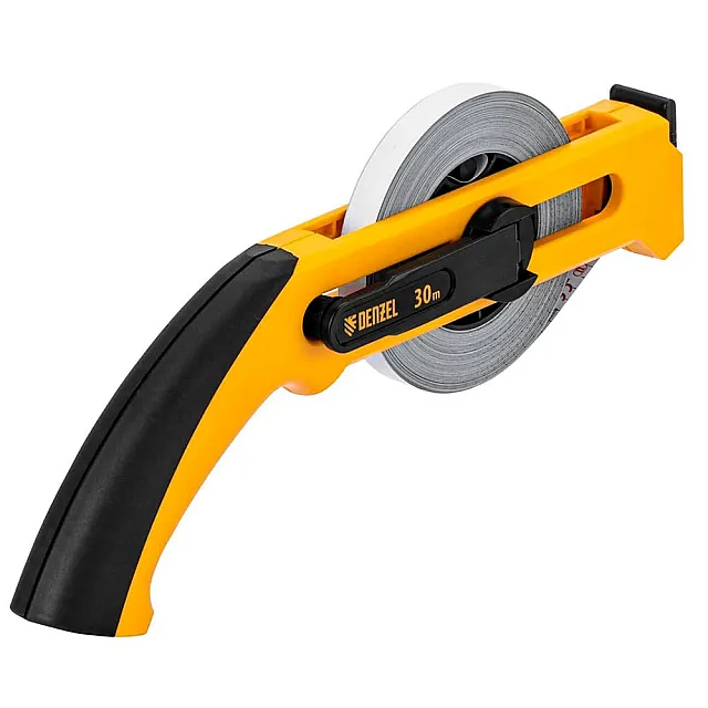 Рулетка геодезическая Denzel 31491 открытый корпус металлическая лента 13 мм*30 м