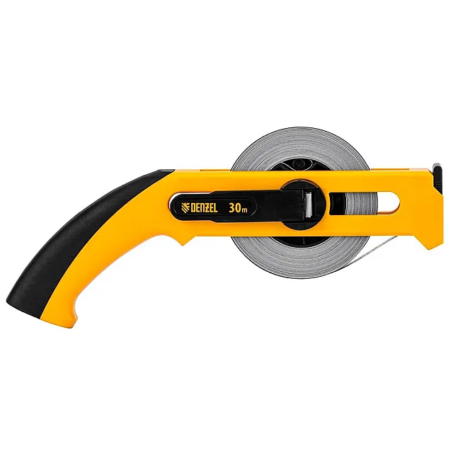 Рулетка геодезическая Denzel 31491 открытый корпус металлическая лента 13 мм*30 м