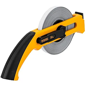 Рулетка геодезическая Denzel 31492 открытый корпус металлическая лента 13 мм*50 м