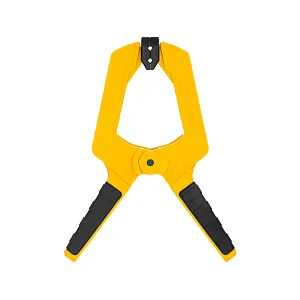 Струбцина клещеобразная Denzel 20798 усиленная 100*80 мм двухкомпонентные рукоятки