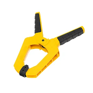 Струбцина клещеобразная Denzel 20798 усиленная 100*80 мм двухкомпонентные рукоятки