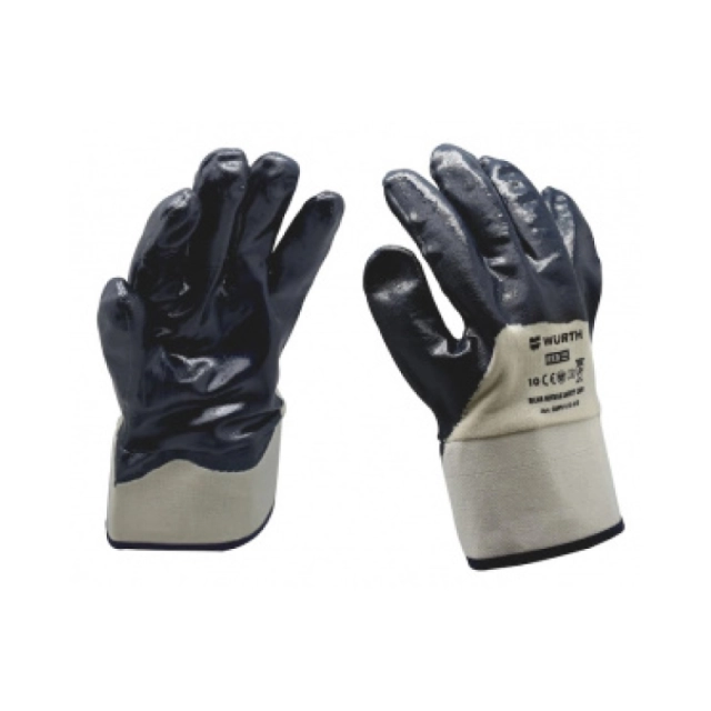 Перчатки Wurth Blue nitrile safety cuff манжет крага размер 10 Перчатки Wurth Blue nitrile safety cuff манжет крага размер 10