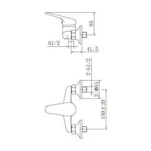 Смеситель для душа AV Engineering FCB AVFCB5-A151-203 D35