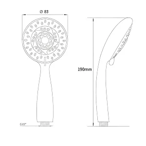 Лейка душевая AV Engineering AVSSS-021 3-х режимная
