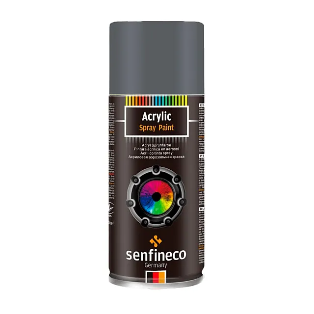 Грунт-спрей акриловый Senfineco Primer Acrylic 5002 matt grey серый матовый 400 мл