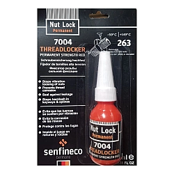 Фиксатор резьбы Senfineco Threadlocker Permanent Strength Red сильной фиксации красный10 мл