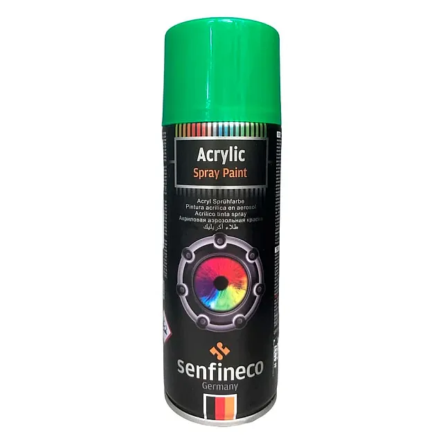Краска-спрей Senfineco Paint Acrylic Fresh Green акриловая зеленая 400 мл