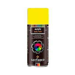 Краска-спрей Senfineco Paint Acrylic 4041 акриловая желтая 400 мл