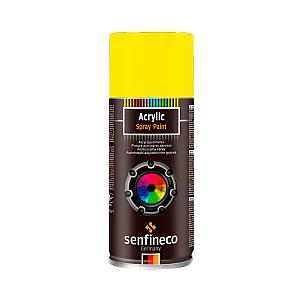 Краска-спрей Senfineco Paint Acrylic 4041 акриловая желтая 400 мл