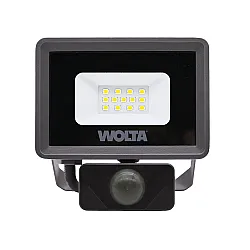 Прожектор Wolta WFL-10W/06S Led 10Вт 5700K 900лм IP65 с датчиком серый Прожектор Wolta WFL-10W/06S Led 10Вт 5700K 900лм IP65 с датчиком серый