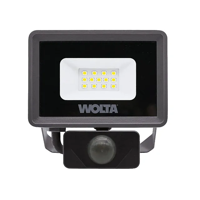 Прожектор Wolta WFL-10W/06S Led 10Вт 5700K 900лм IP65 с датчиком серый