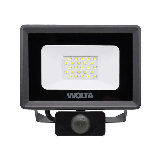 Прожектор Wolta WFL-20W/06S Led 20Вт 5700K 1800лм IP65 с датчиком серый