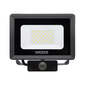 Прожектор Wolta WFL-30W/06S Led 30Вт 5700K 2700лм IP65 с датчиком серый