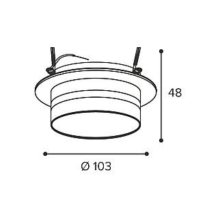Светильник точечный Wolta Moderno WDL-GX53/01W под лампу GX53 белый