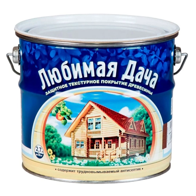 Защитно-декоративное покрытие Любимая дача калужница 2.7 л Защитно-декоративное покрытие Любимая дача калужница 2.7 л