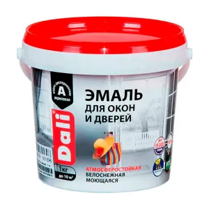 Эмаль для окон и дверей Dali белоснежная 1 кг