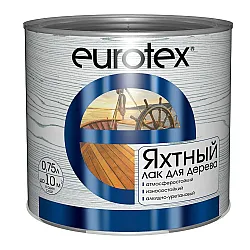 Лак Eurotex яхтный уретан-алкидный полуматовый 0.75 кг