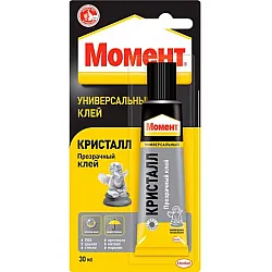 Клей универсальный Момент Кристалл, полиуретановый 30мл