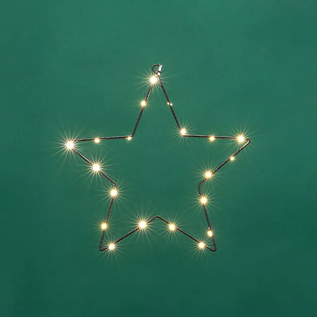 Звезда подвесная Neon-Night 501-057 на металлическом каркасе 20 LED 30 см теплый белый