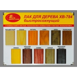 Лак НовБытХим ХВ-784 для дерева бесцветный 0.5 л