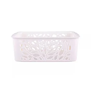 Корзина Полимербыт Leaves 4344700 222*153*81 мм молочный 2.3 л
