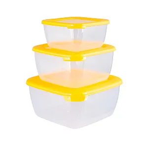 Комплект контейнеров Полимербыт Лайт 4354500 квадратных 0.46 л+0.95 л+1.5 л